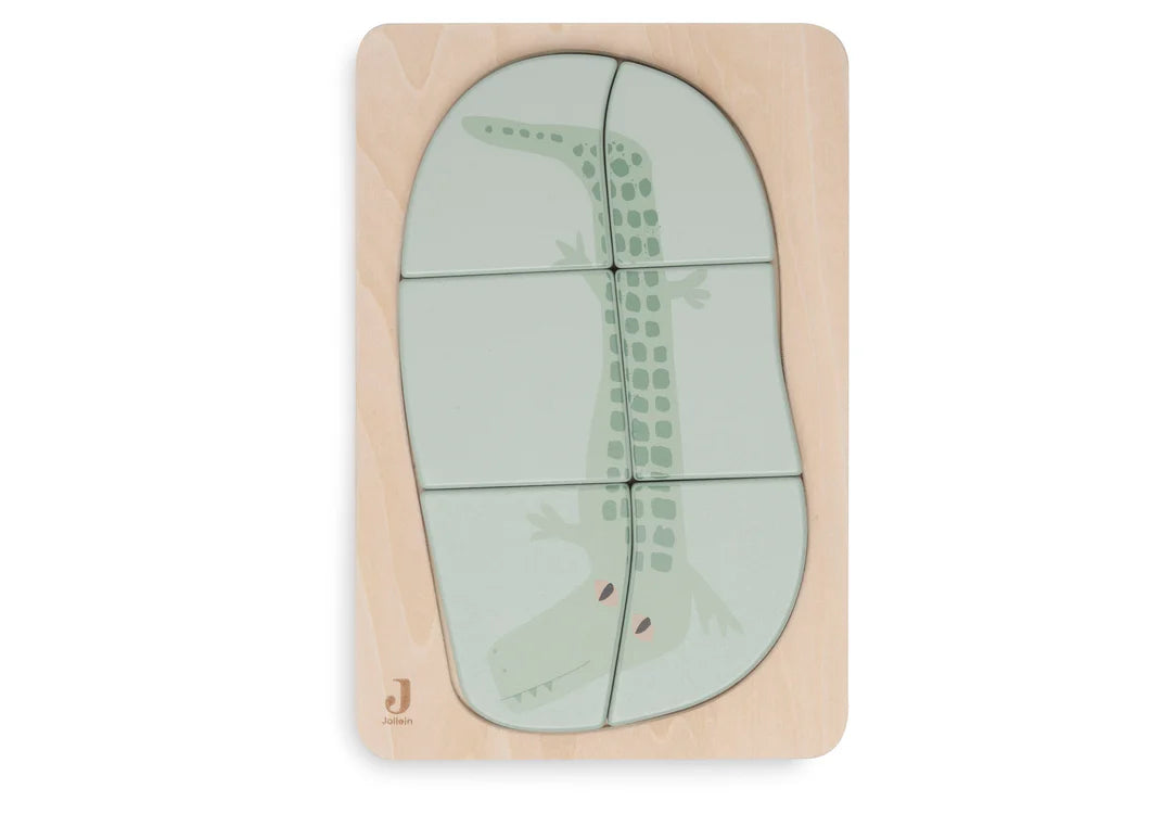 Wooden Puzzle - Croco
