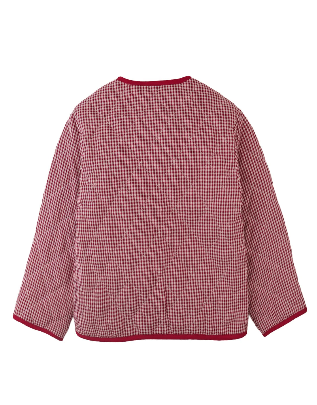 Lavinia Boxy Quilted Coat with Bow-Tie Accents