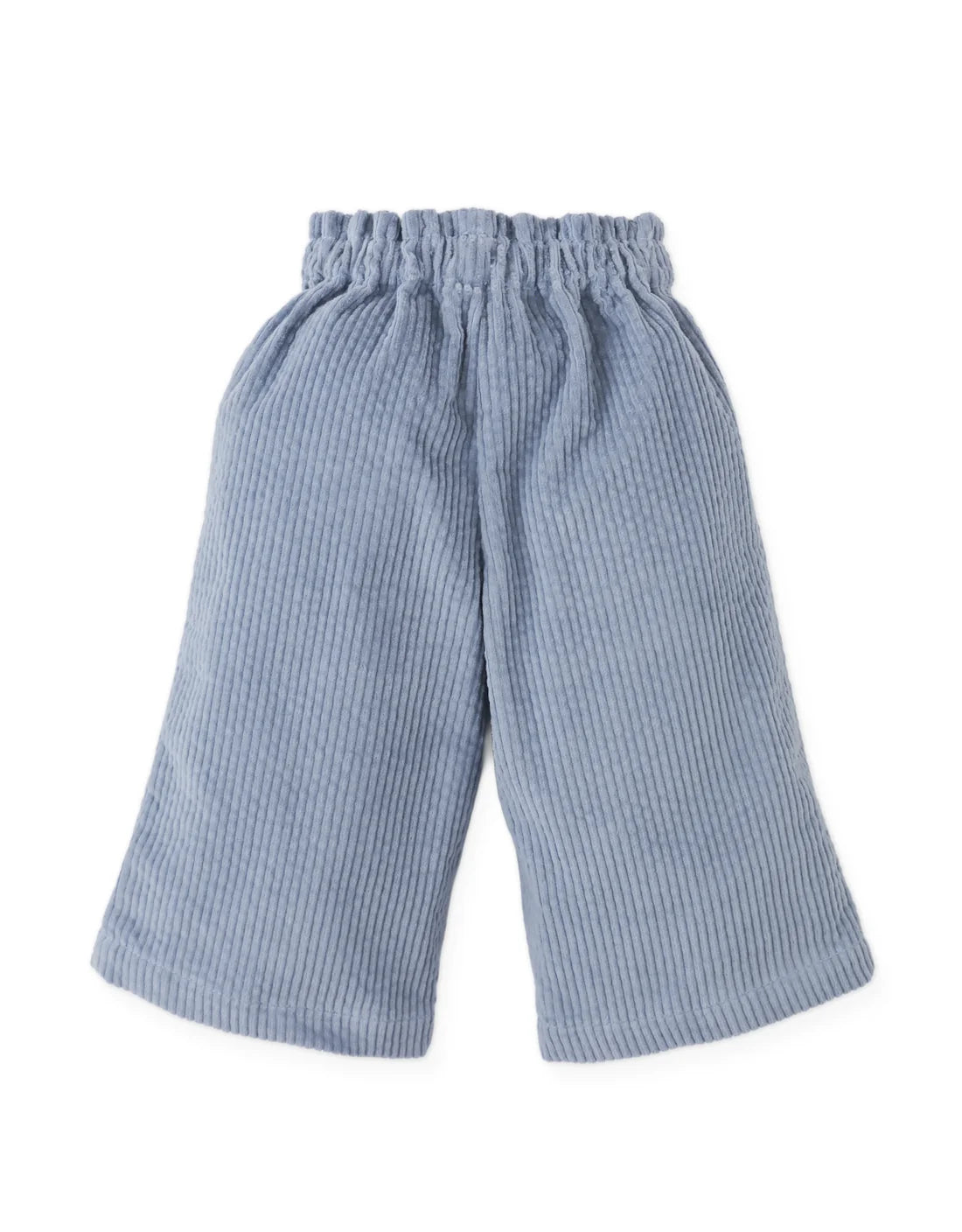Baby Georgina Wide-Leg Corduroy Pants with Embroidered Poodle Head
