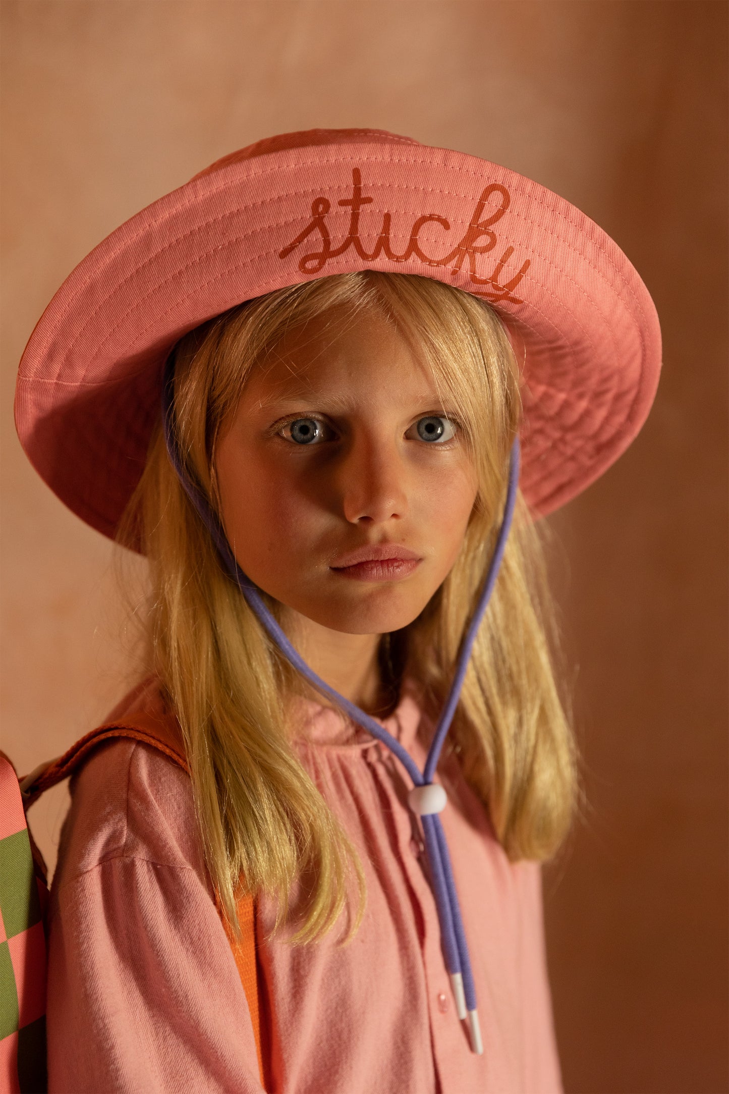 Sun Hat | Flower Pink + Willow Brown