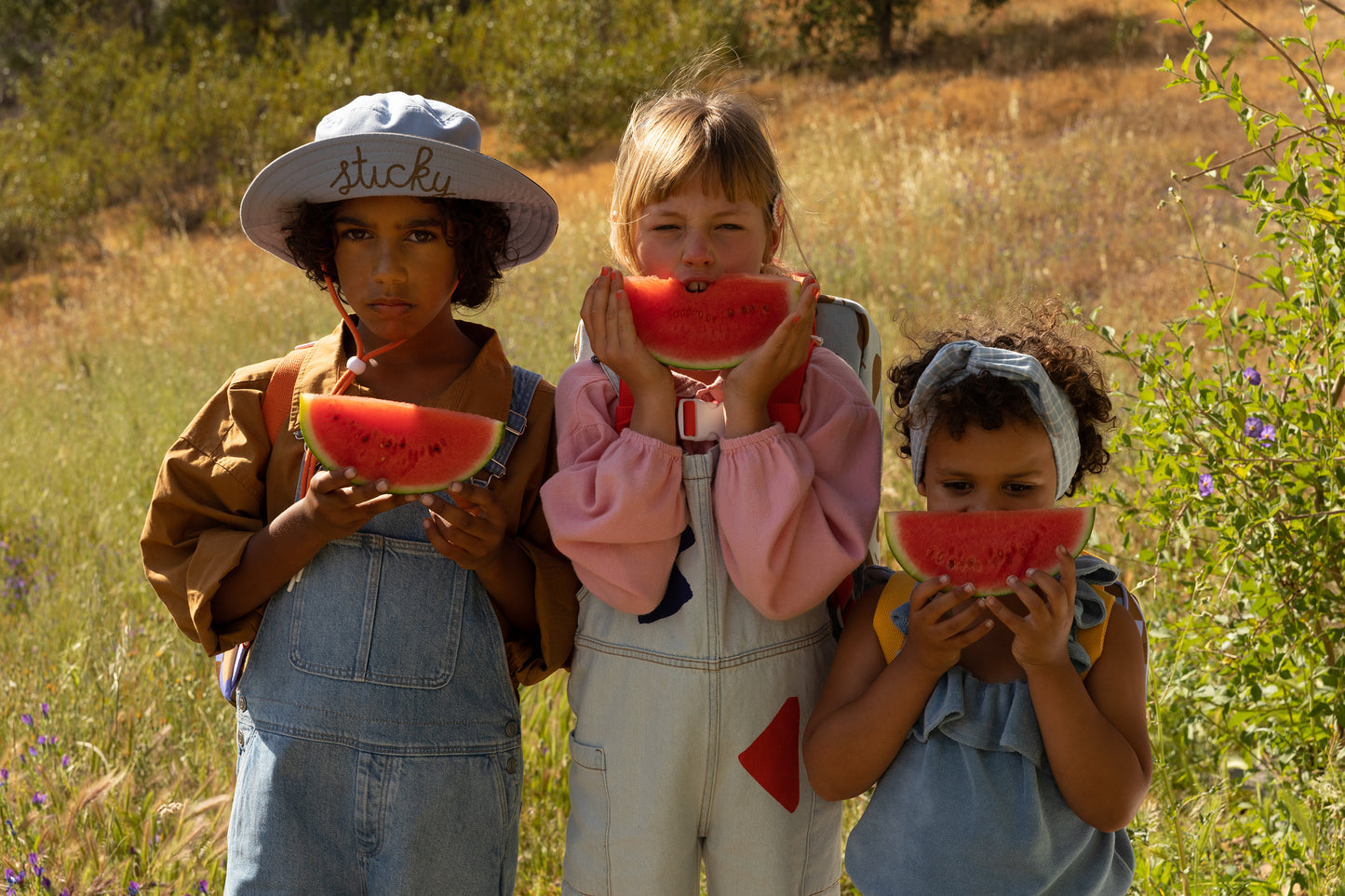 Sun Hat | Blooming Purple + Soil Green