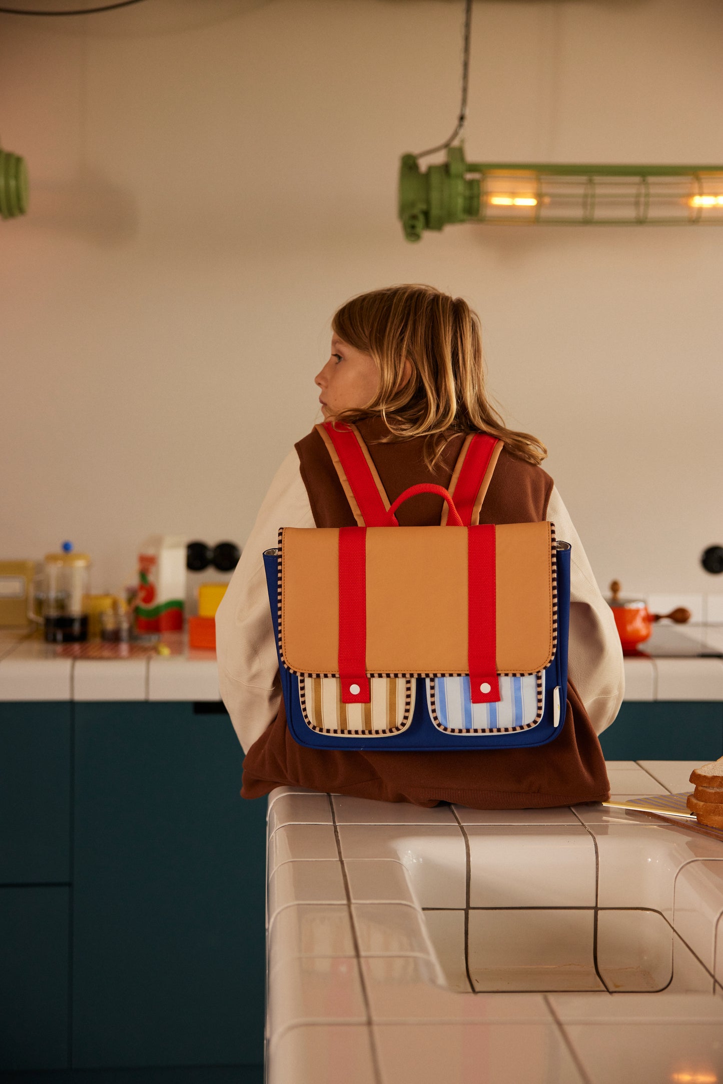 Schoolbag • Jane Beige + Ned Blue