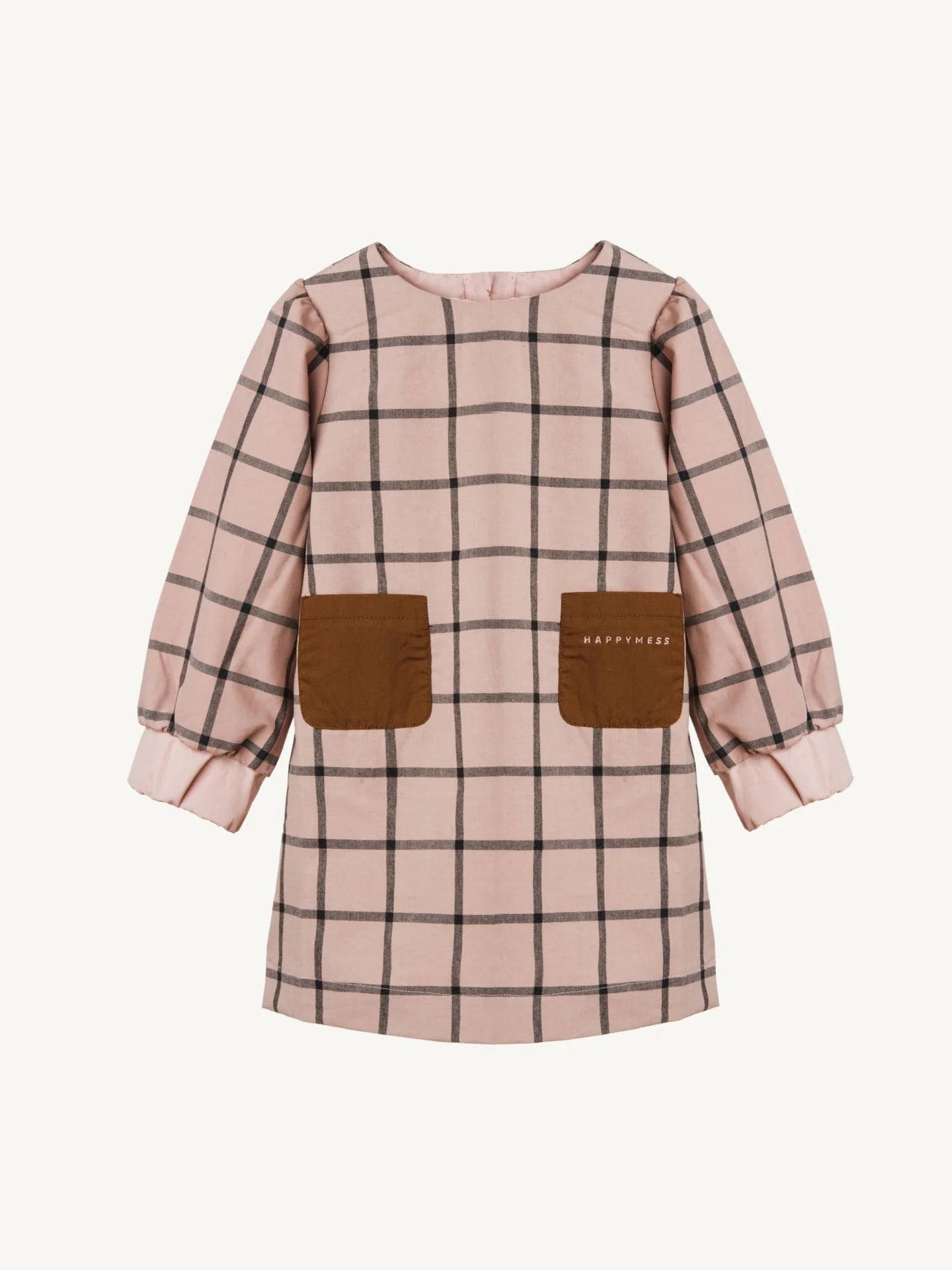 Cotton Plaid Dress - Dreamy Rose