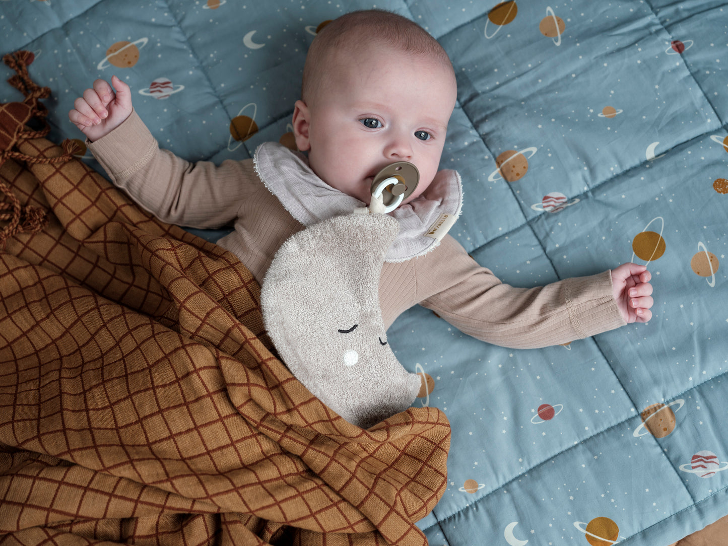 Quilted Baby Blanket - Planetary