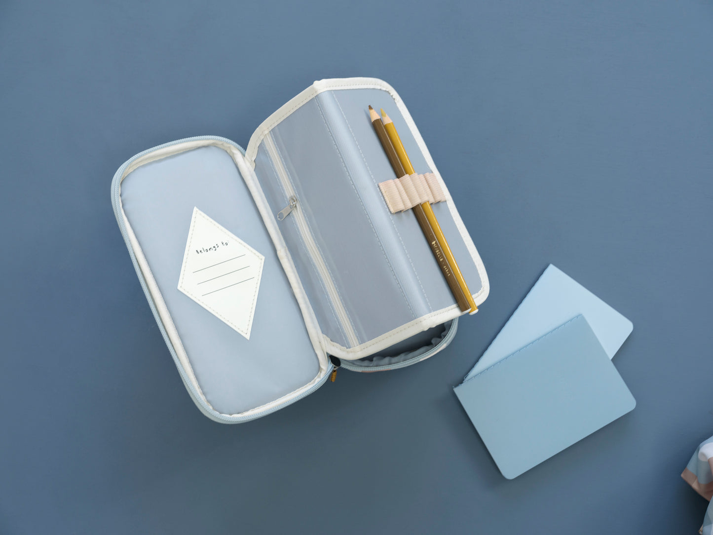 Pencil Case - Cottage Blue Checks