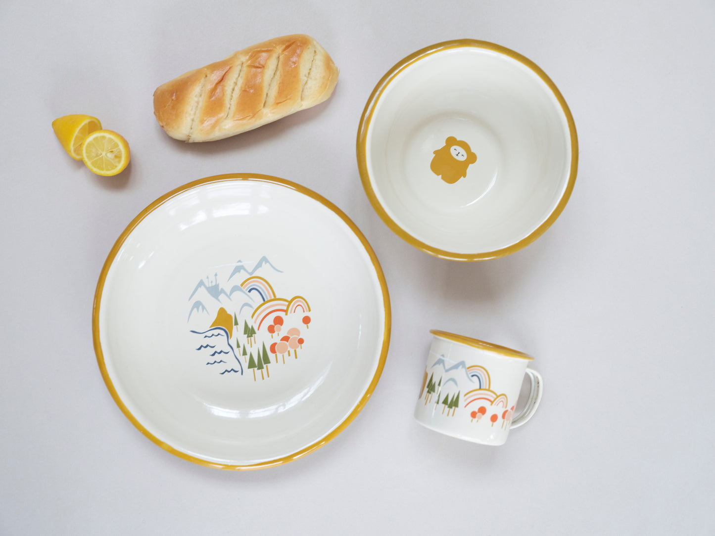 Enamel Kids Meal Set - Land of Fabelab