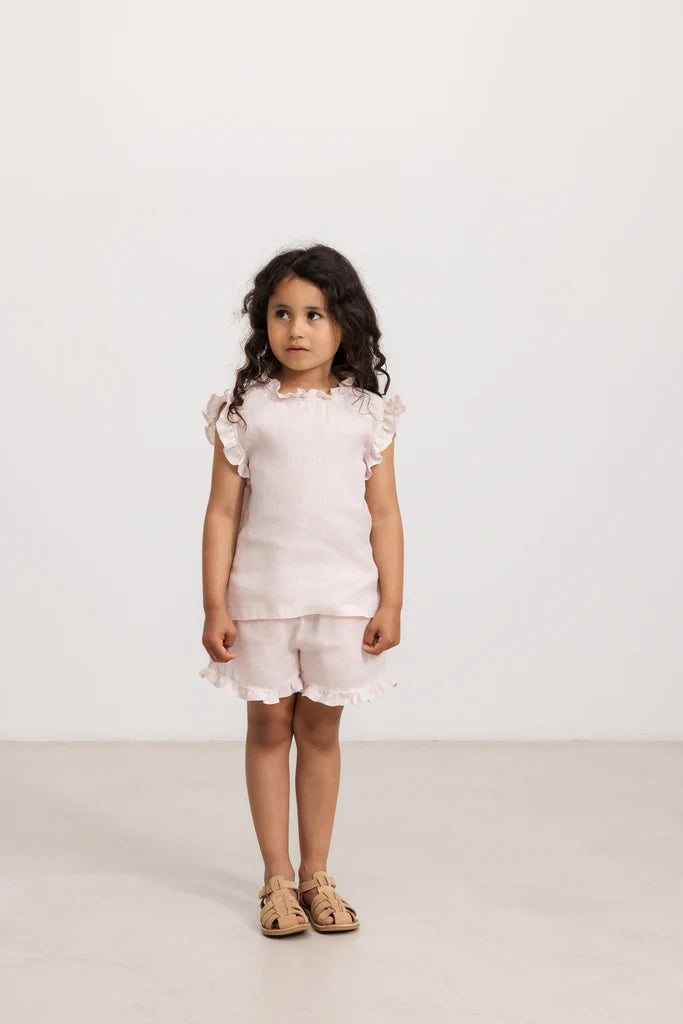 Pala Frill Shorts - Mauve Rose