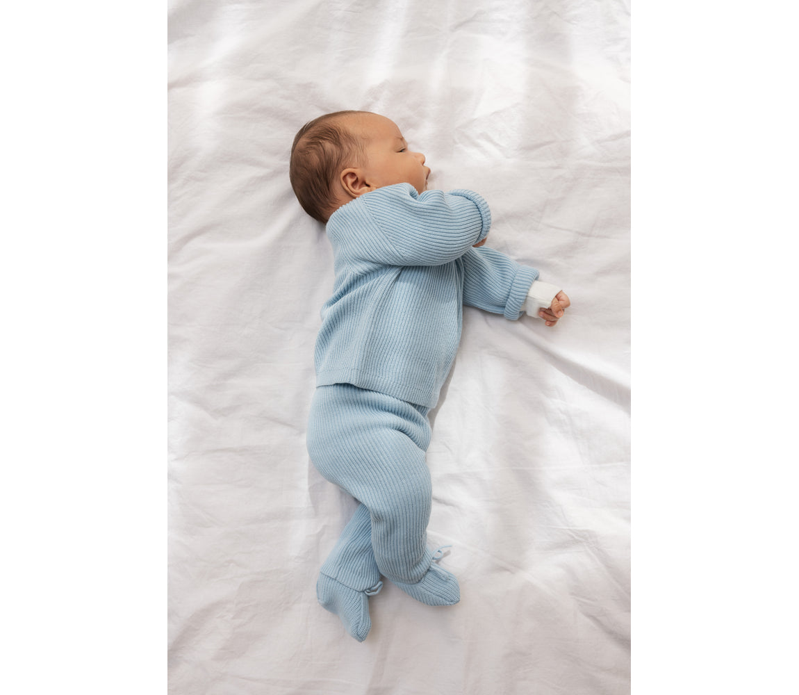 Knit booties - Clear Sky