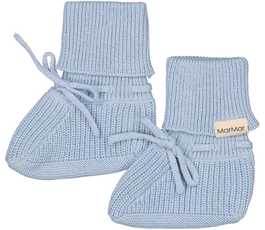 Knit booties - Clear Sky