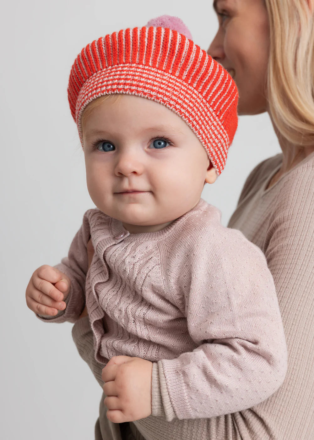 Alexo, Knit hat - Tomato Stripe