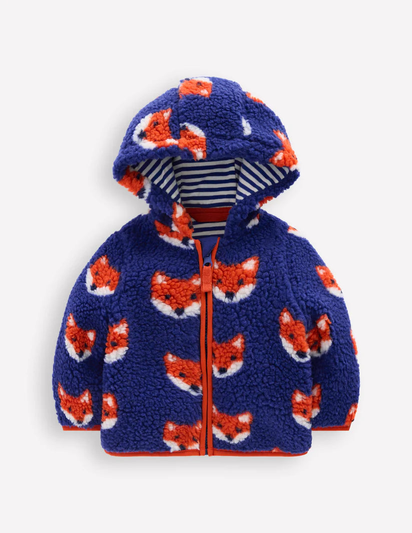 Boys Borg Fleece-Blue Foxes