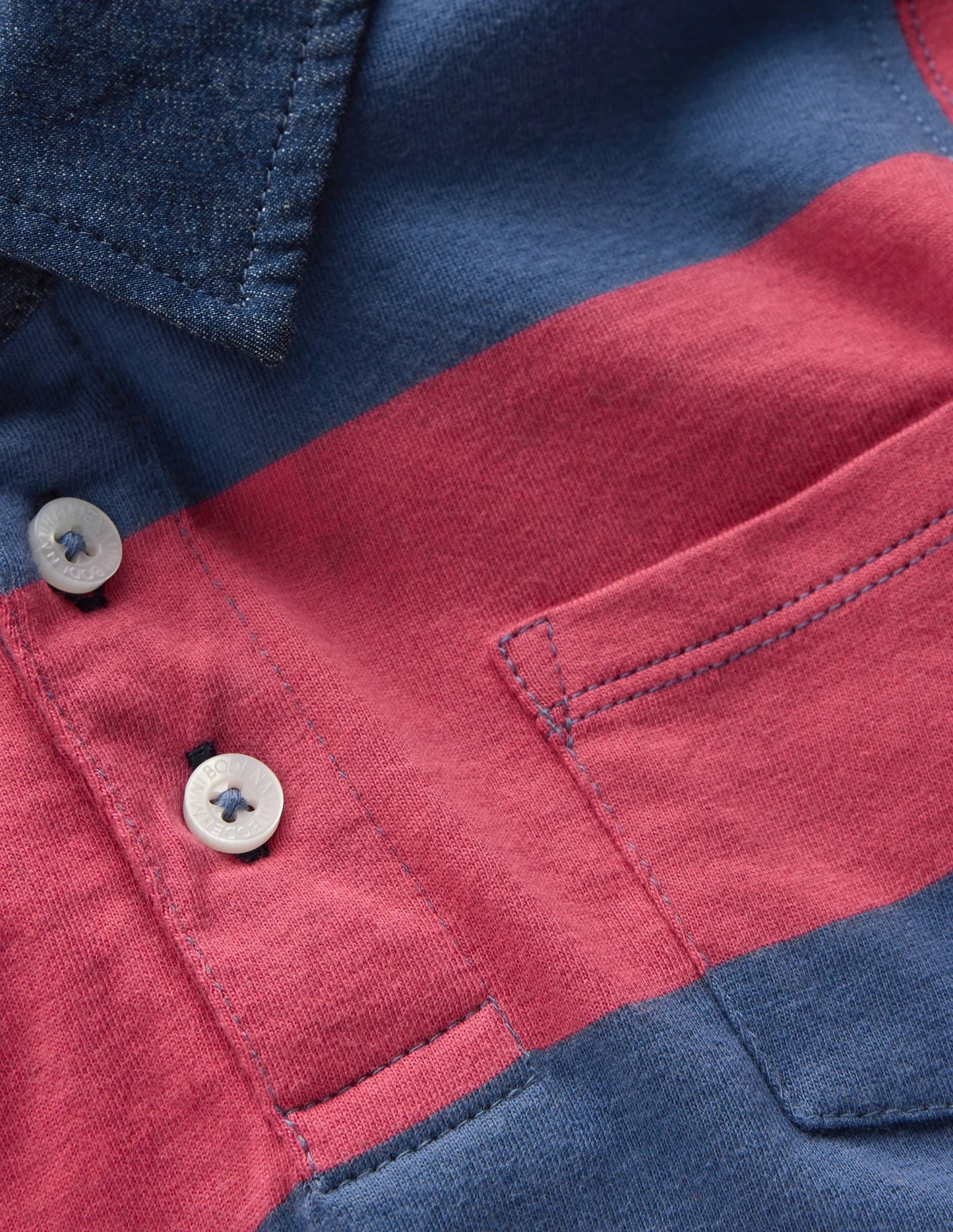 Long Sleeve Smart Polo Shirt - College Navy