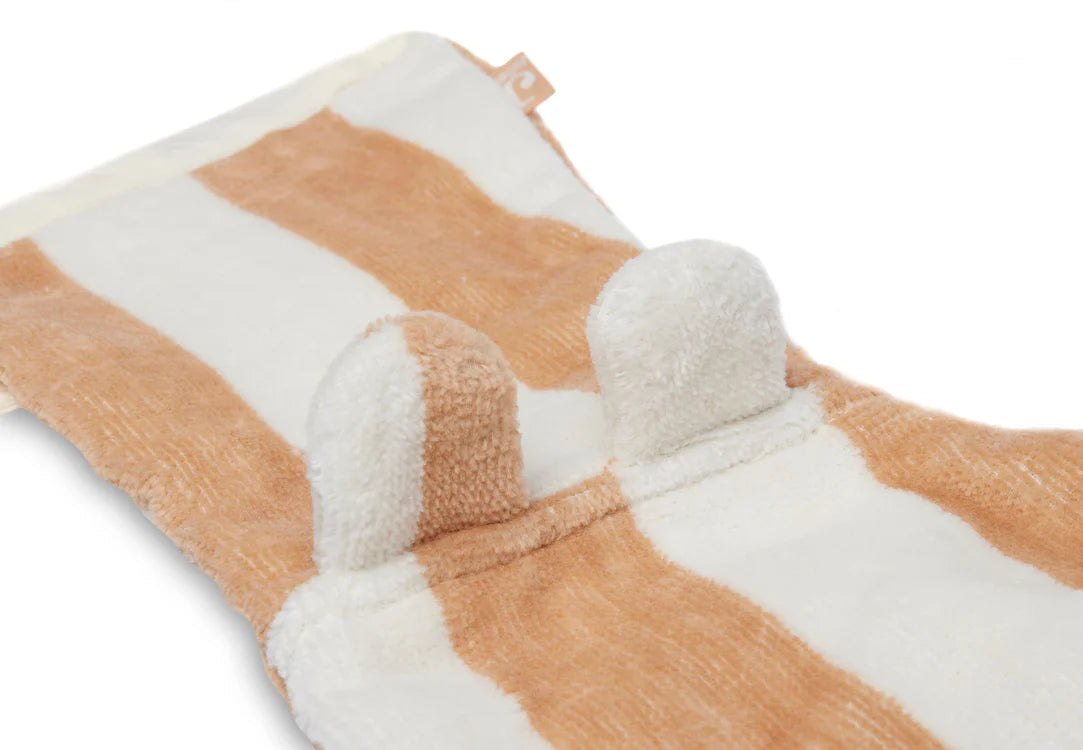 Washcloth Stripe Terry - Biscuit