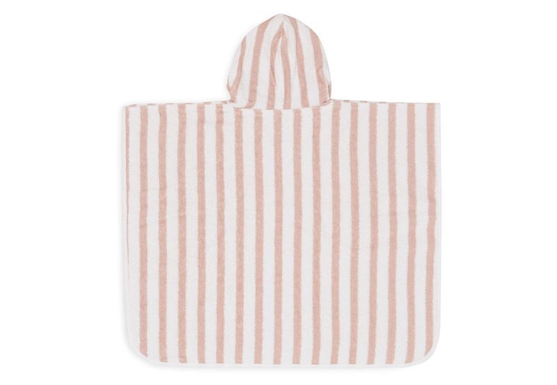 Bath Poncho Stripe - Wild Rose