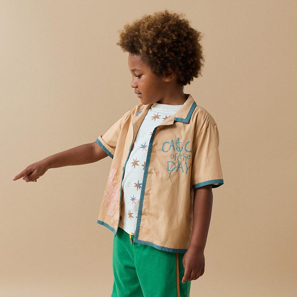 Boys Carlos Button-Down Shirt With Lobster Motifs