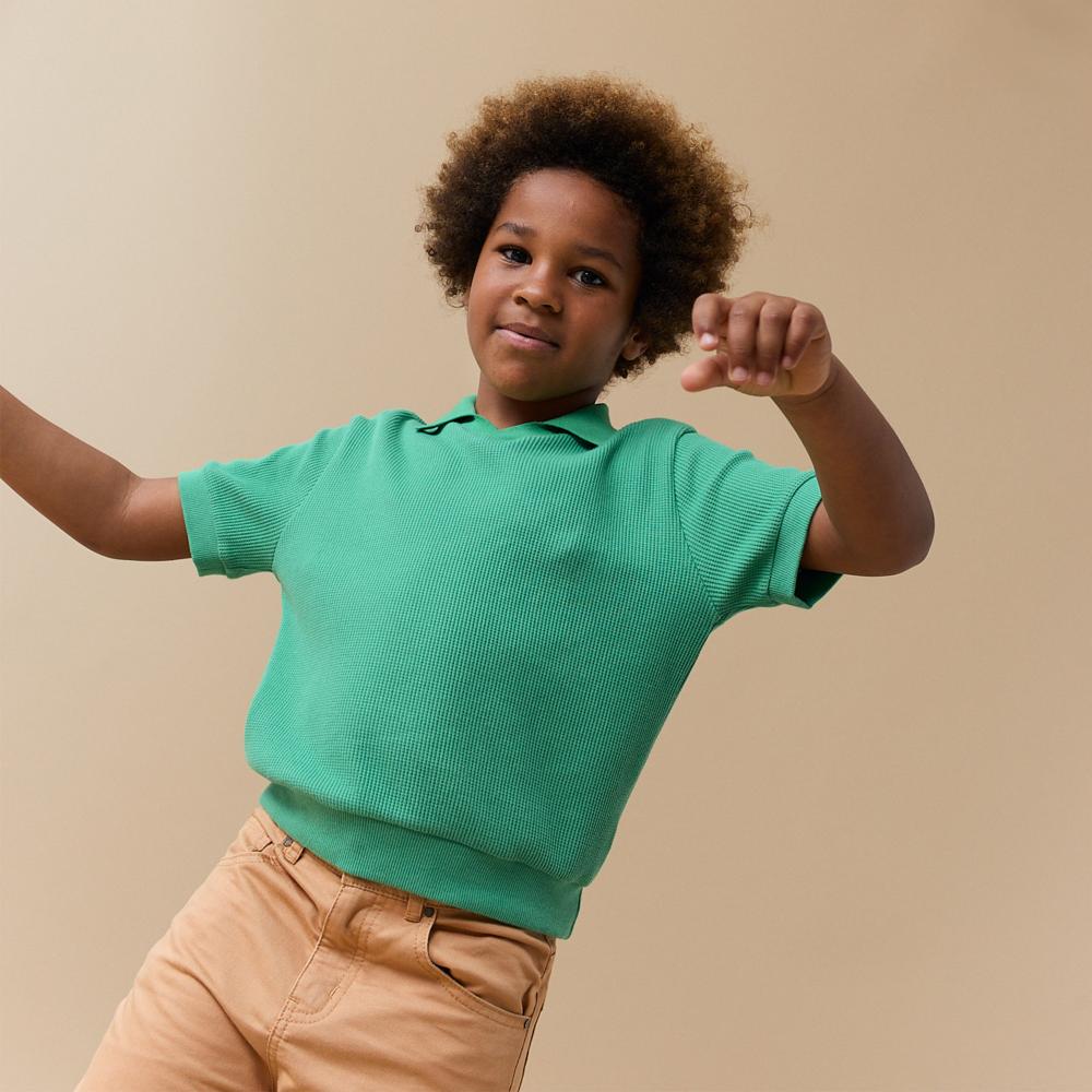 BOYS' KNIT SHIRTS OF COTTON