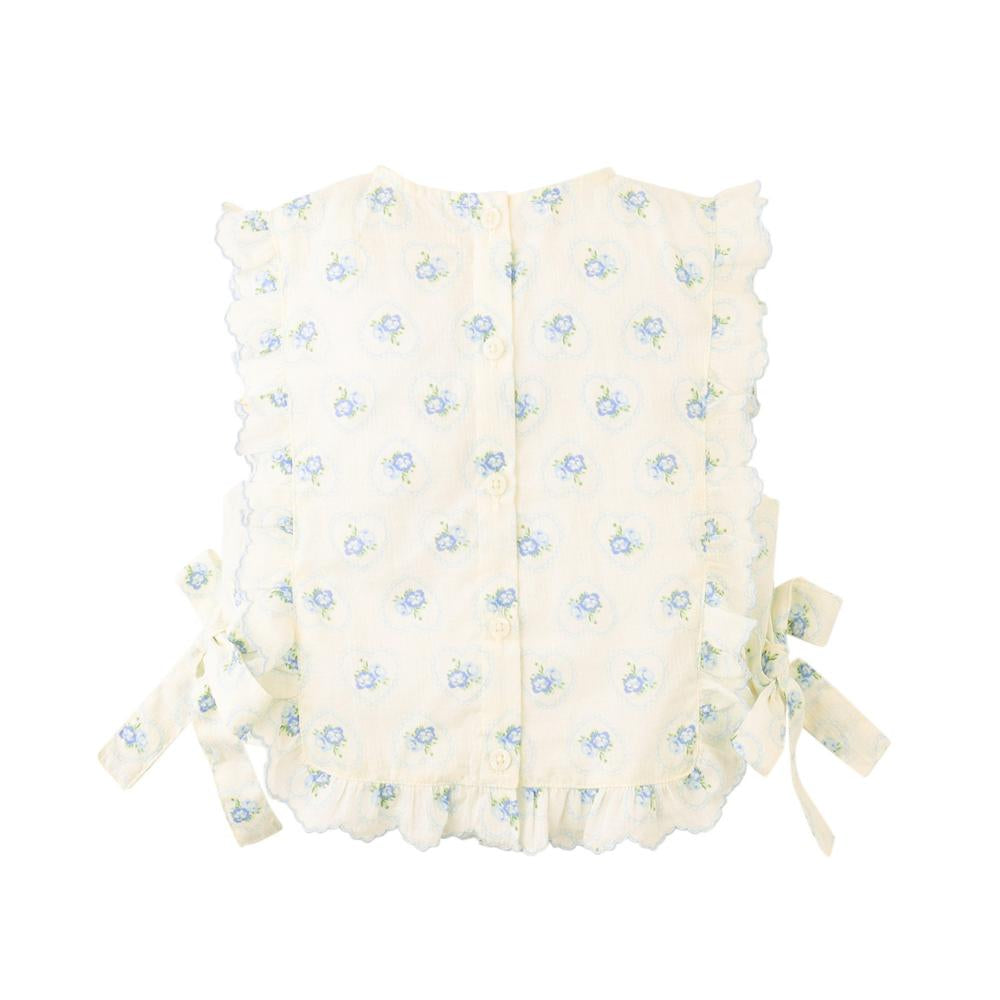 Cassie Ruffled Top with Side Ties