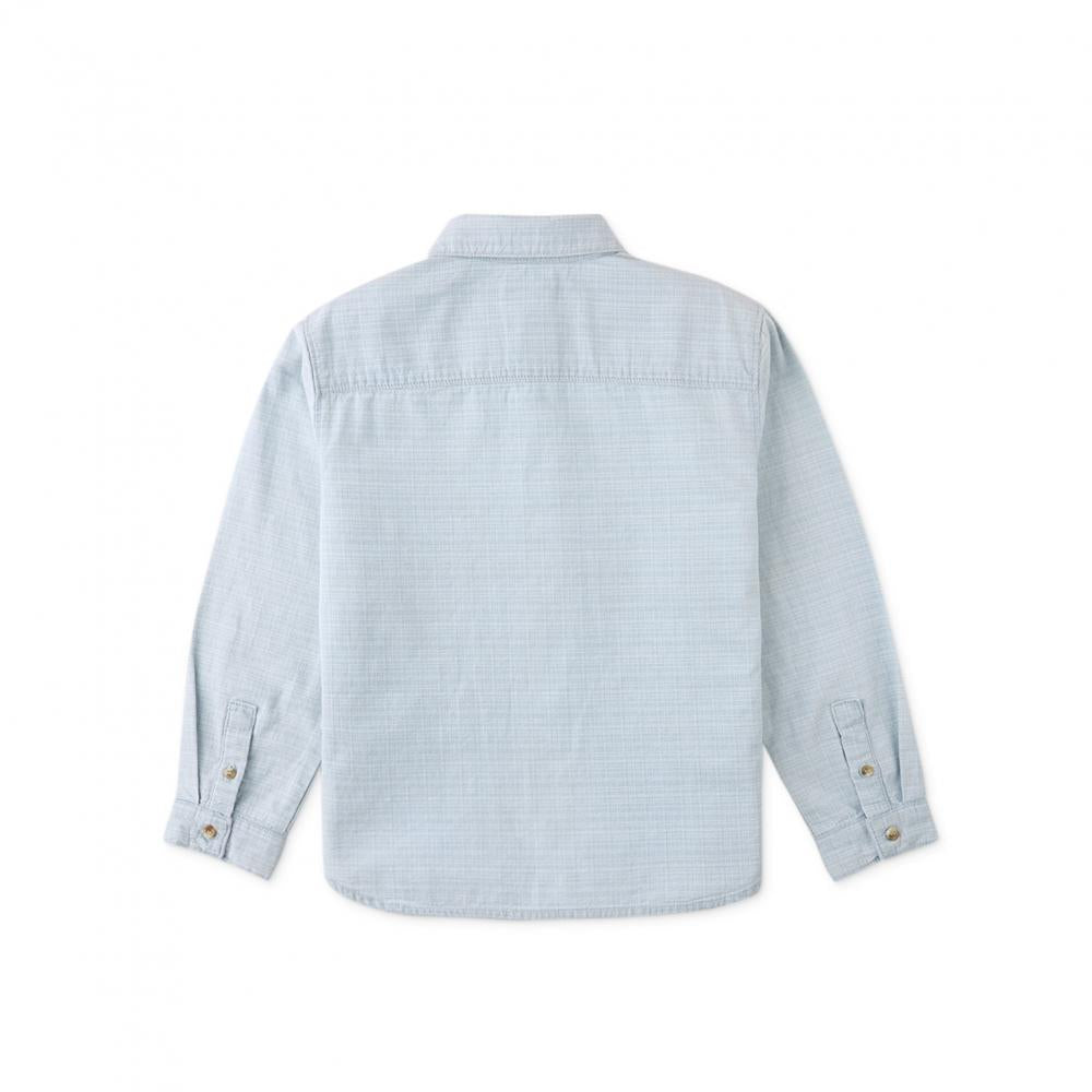 Julius Washed Denim Shirt with Contrast Thread