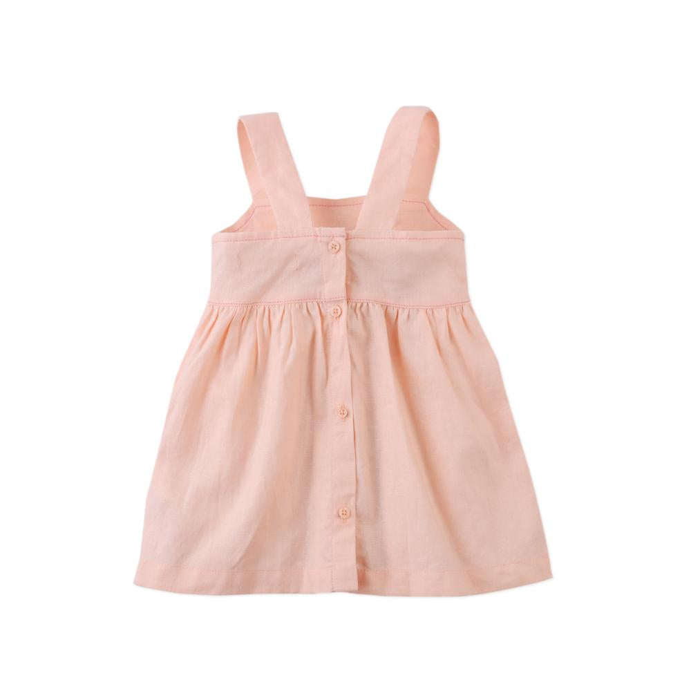 Baby Kayla Apron Dress with Bunny Embroidery