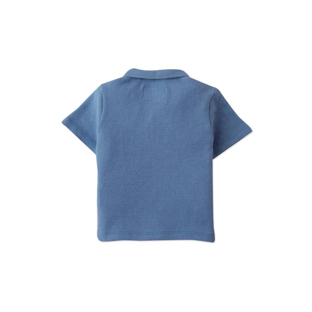Baby timmy Waffle Knit Polo Shirt With Toucan