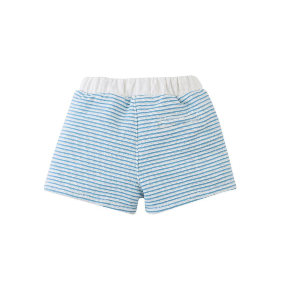Baby Dreyfus Striped Textured Terry Drawstring Shorts