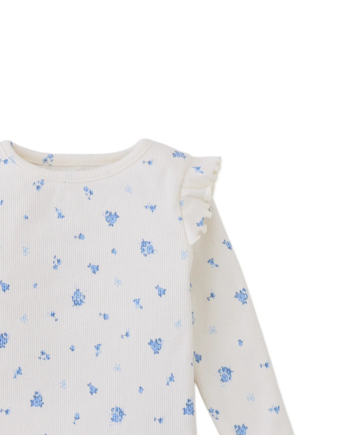 Baby Drusilla Tee with Ruffled Shoulders
