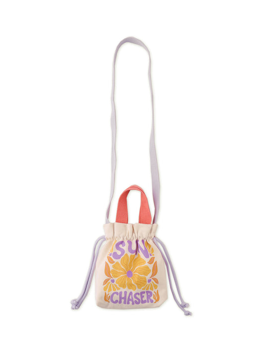 Girls Cathleen Canvas Sling Bag With Garrison Strap