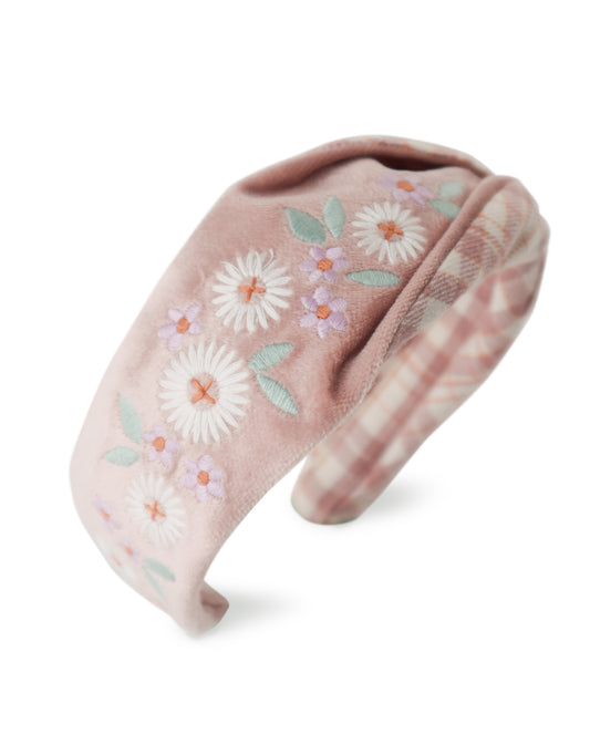 Shannon Headband with Embroidered Details