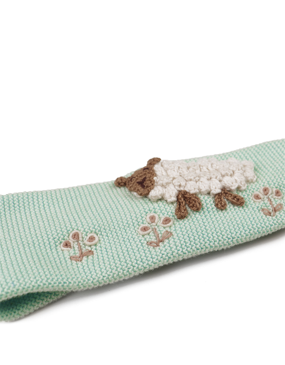 Baby Barbara Turban with Crochet Sheep