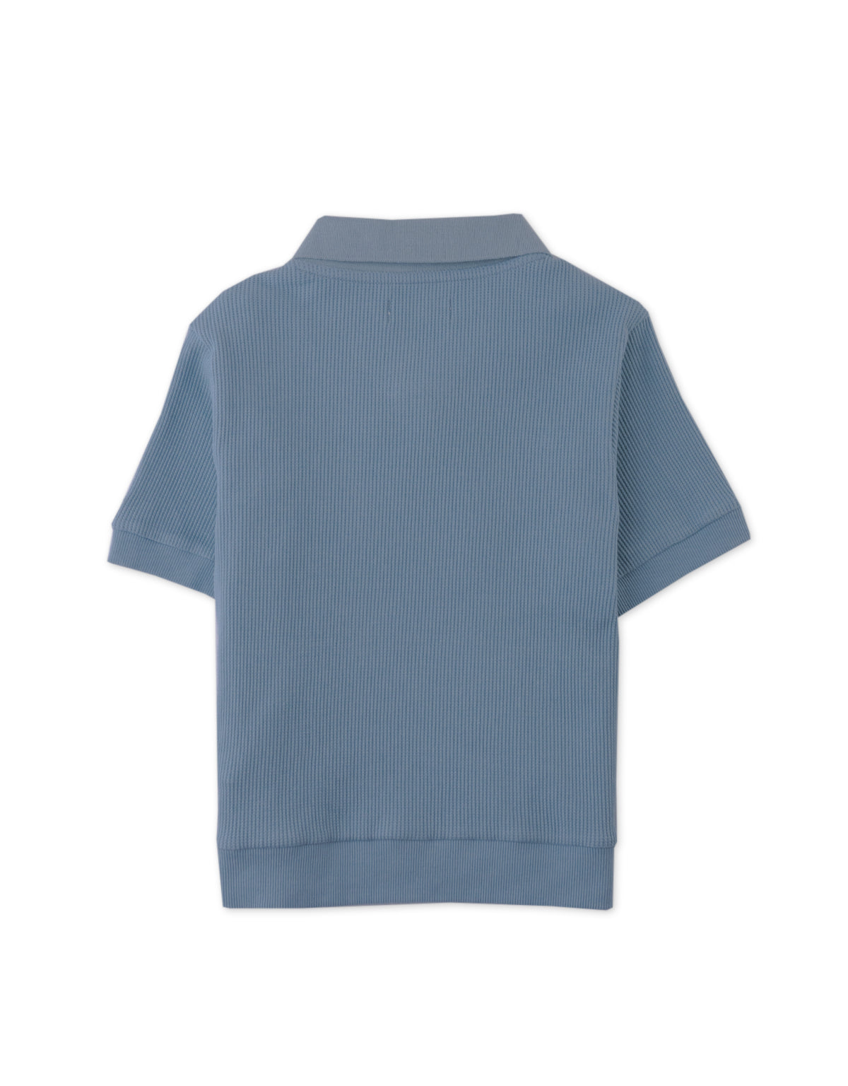 BOYS ASHER V-NECK WAFFLE POLO