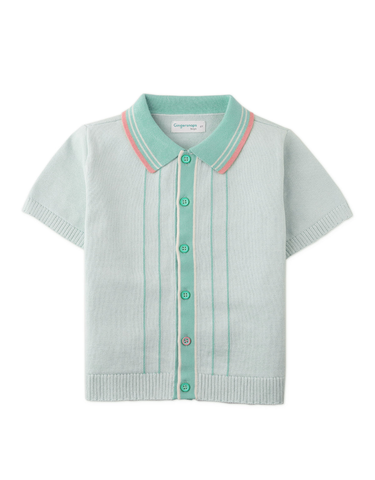 Boys Rico Button-Down Polo Shirt
