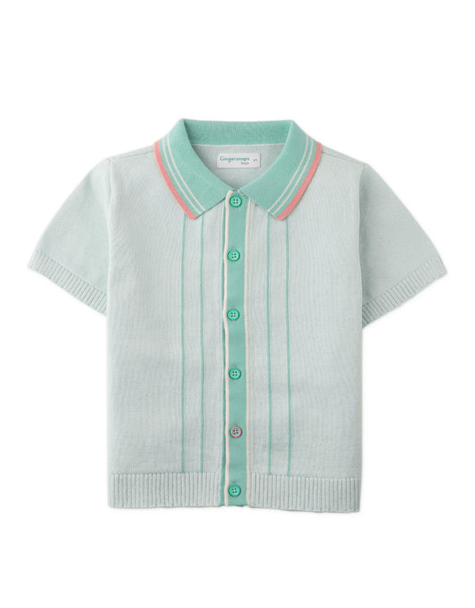 Boys Rico Button-Down Polo Shirt