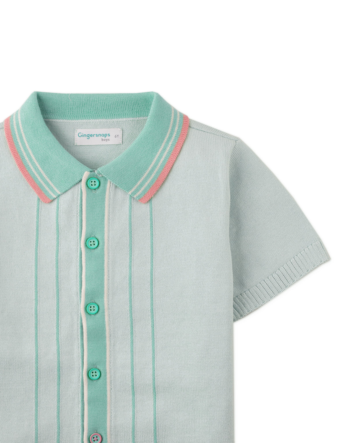 Boys Rico Button-Down Polo Shirt