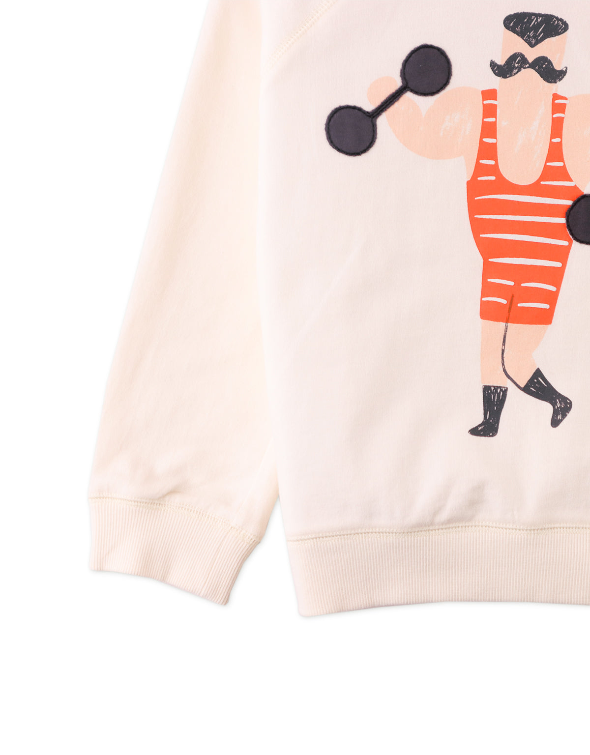 Boys Arlo Raglan Pullover With Muscle Man Details