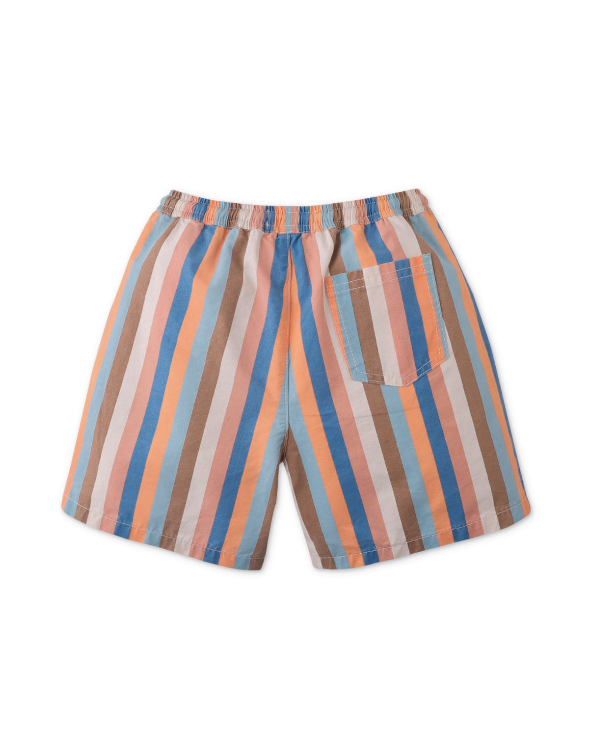 Boys Rowan Shorts In Multicolor Stripes Print