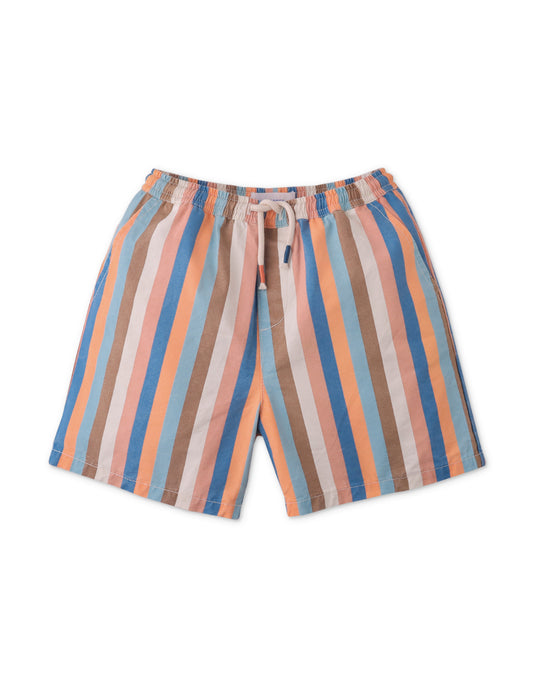 Boys Rowan Shorts In Multicolor Stripes Print