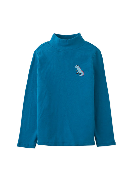 Mock Neck Long Sleeve T-Shirt