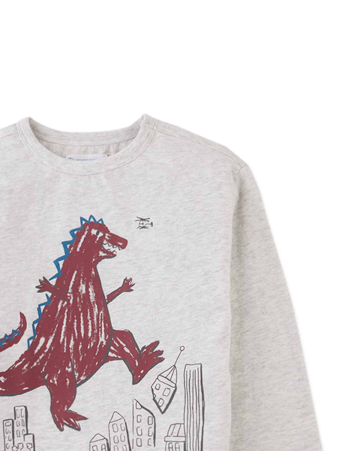 Long Sleeve T-Shirt with Dino Smash Print