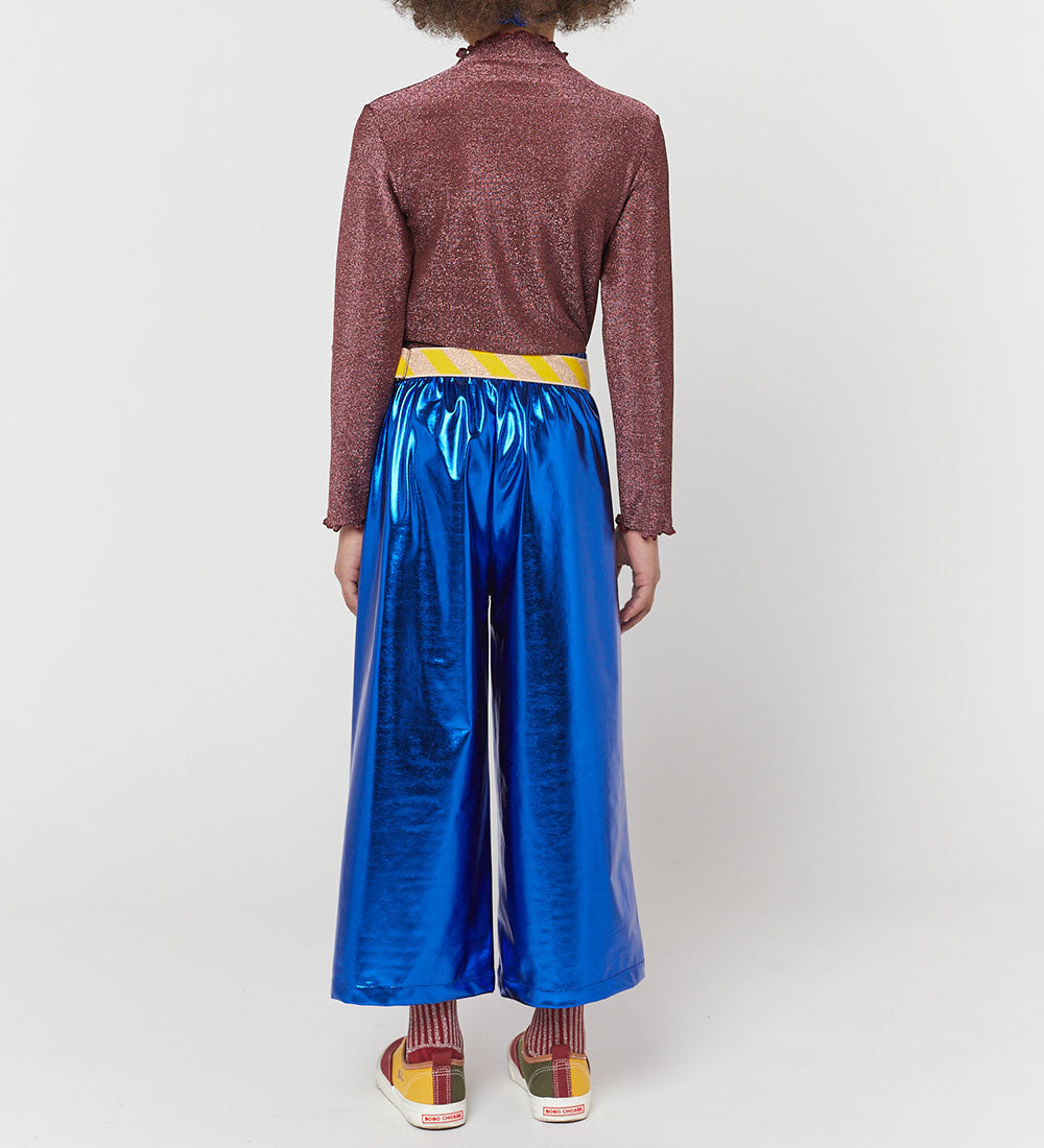 Metallic Flared Trousers