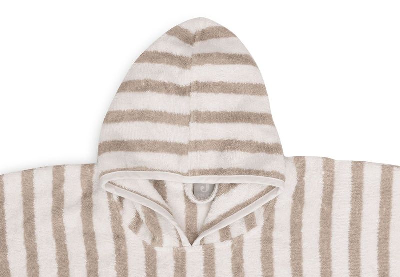 Bath Poncho Stripe - Olive Green