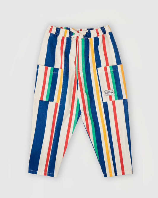 90's Bold Stripe Kit Denim Pocket Pant