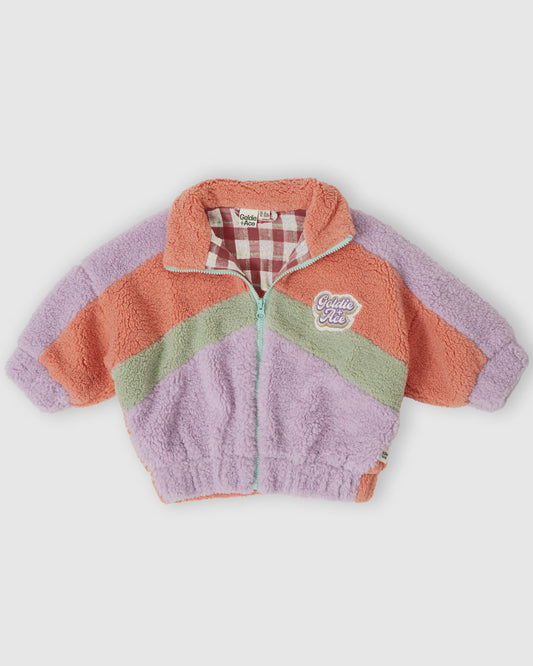 Franke Sherpa Jacket Lilac/Peach/Mint