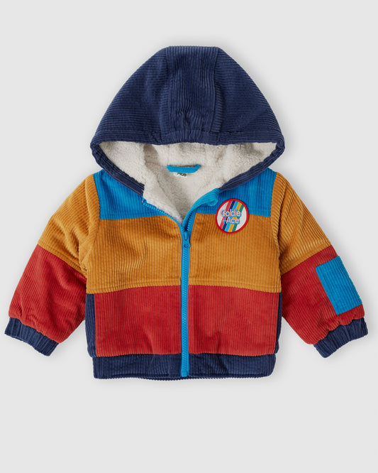 Retro Corduroy Colourblock Jacket