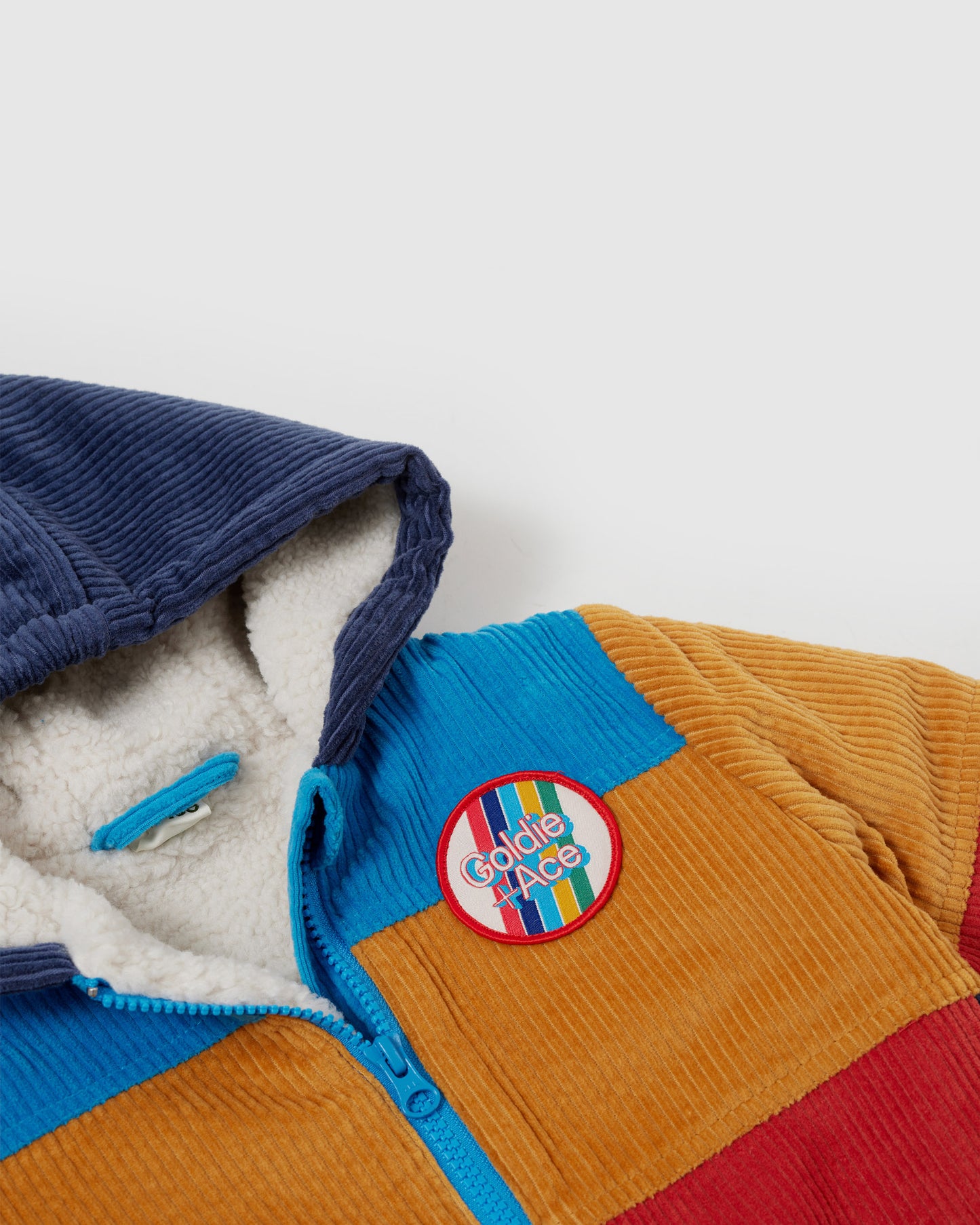 Retro Corduroy Colourblock Jacket
