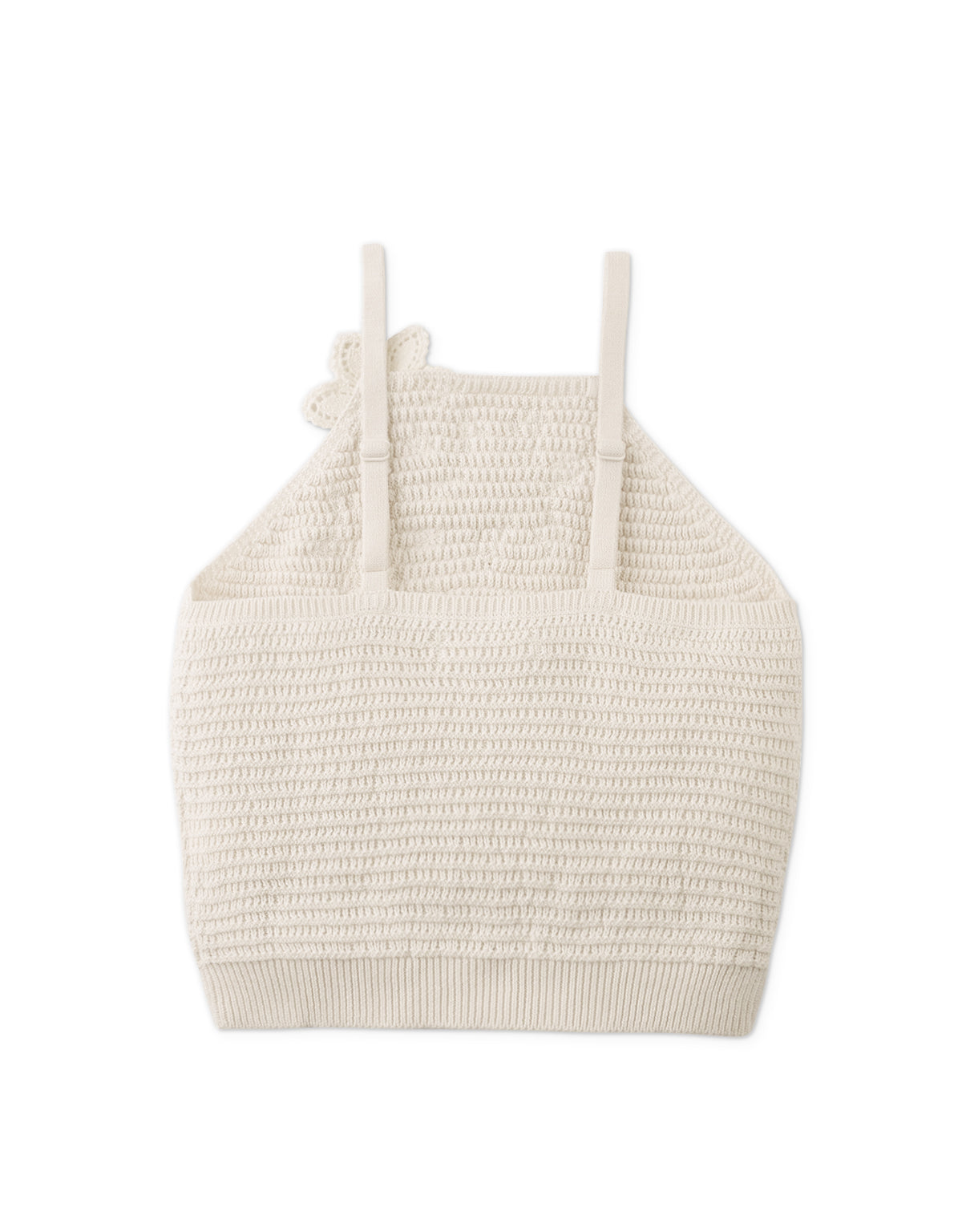 Girls Neva Halter Top With Flower Applique