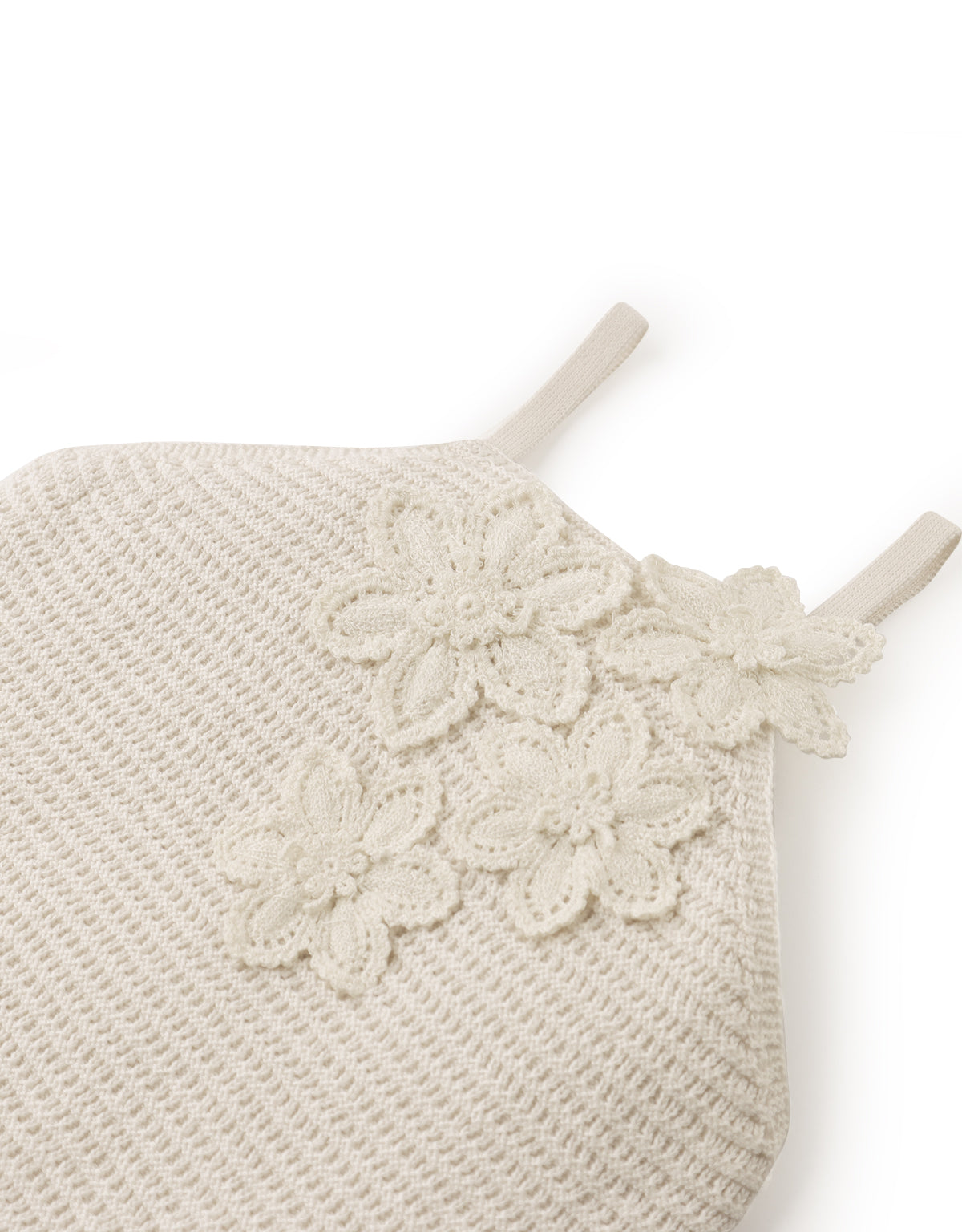 Girls Neva Halter Top With Flower Applique