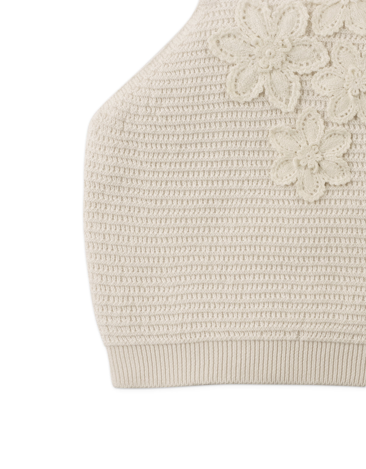 Girls Neva Halter Top With Flower Applique