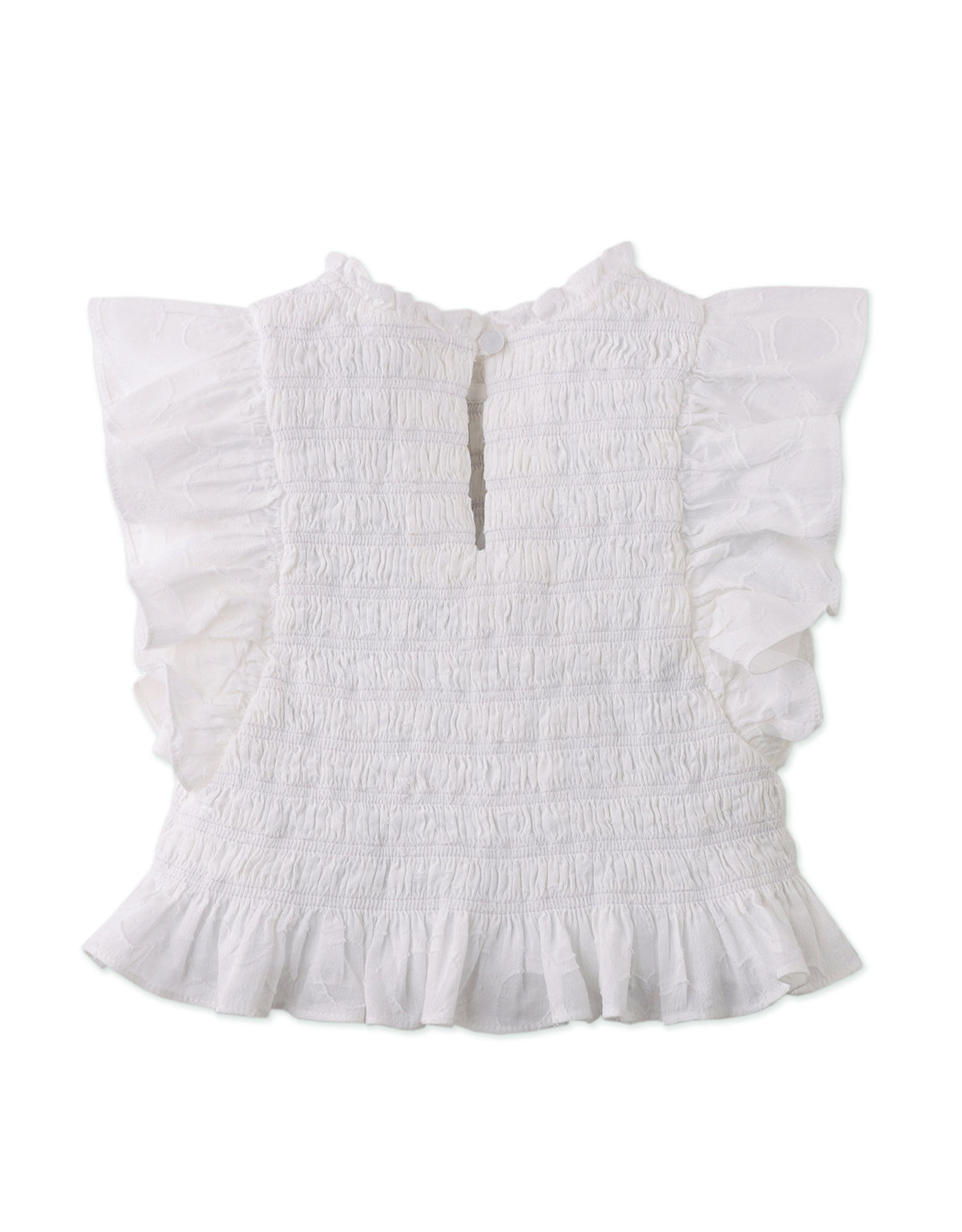 Girls Jacquie Top With Peplum Ruffles