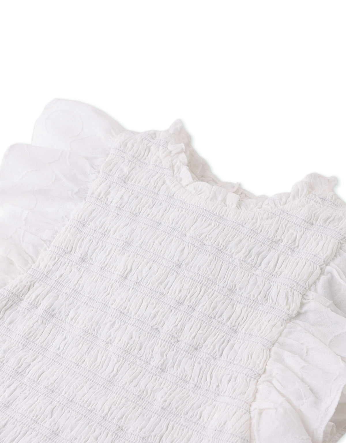 Girls Jacquie Top With Peplum Ruffles