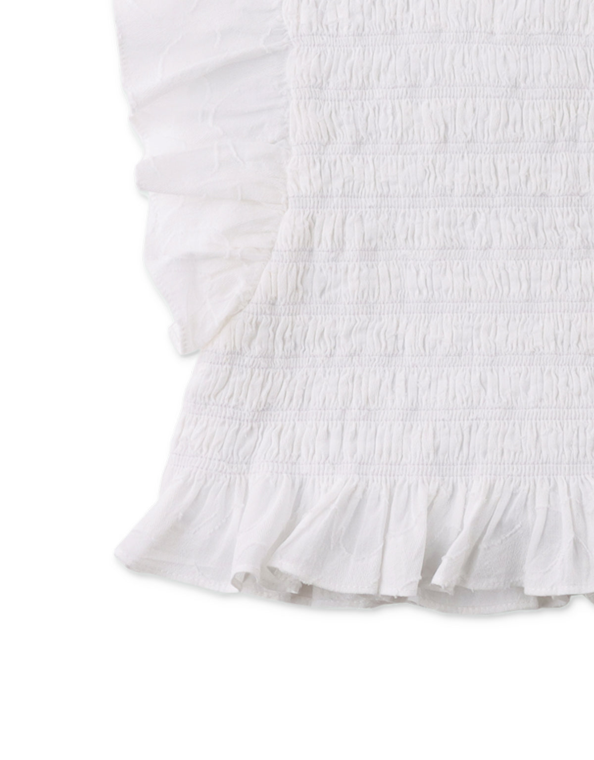 Girls Jacquie Top With Peplum Ruffles